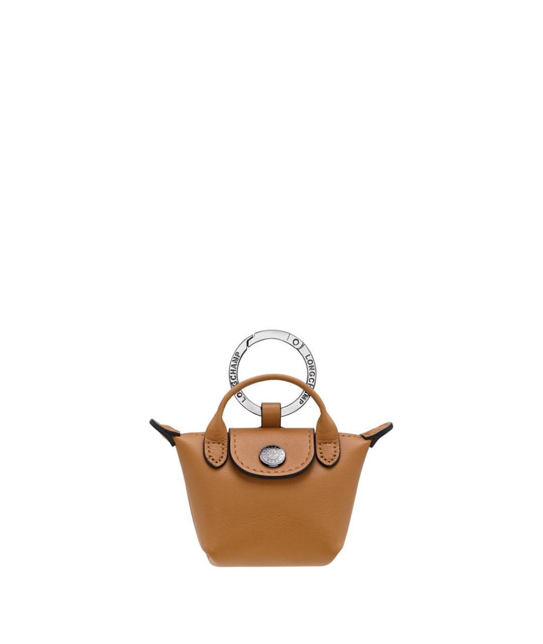 LONGCHAMP Коричневый брелок, фото 1