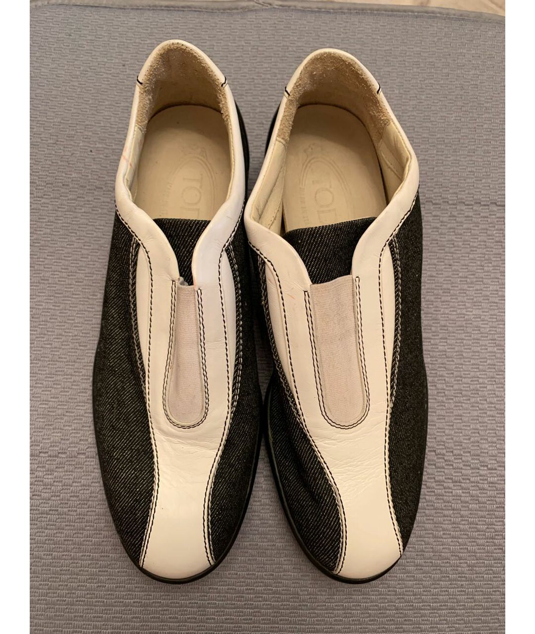 TOD'S Черные текстильные кроссовки, фото 2