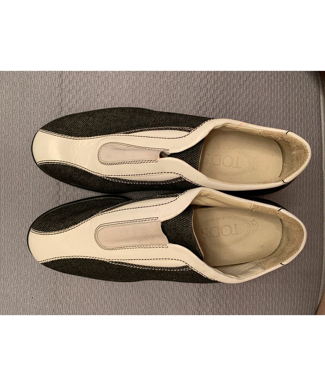 TOD'S Черные текстильные кроссовки, фото 3