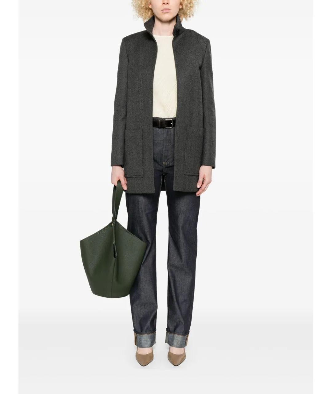 BOTTEGA VENETA Темно-синие хлопковые прямые джинсы, фото 2