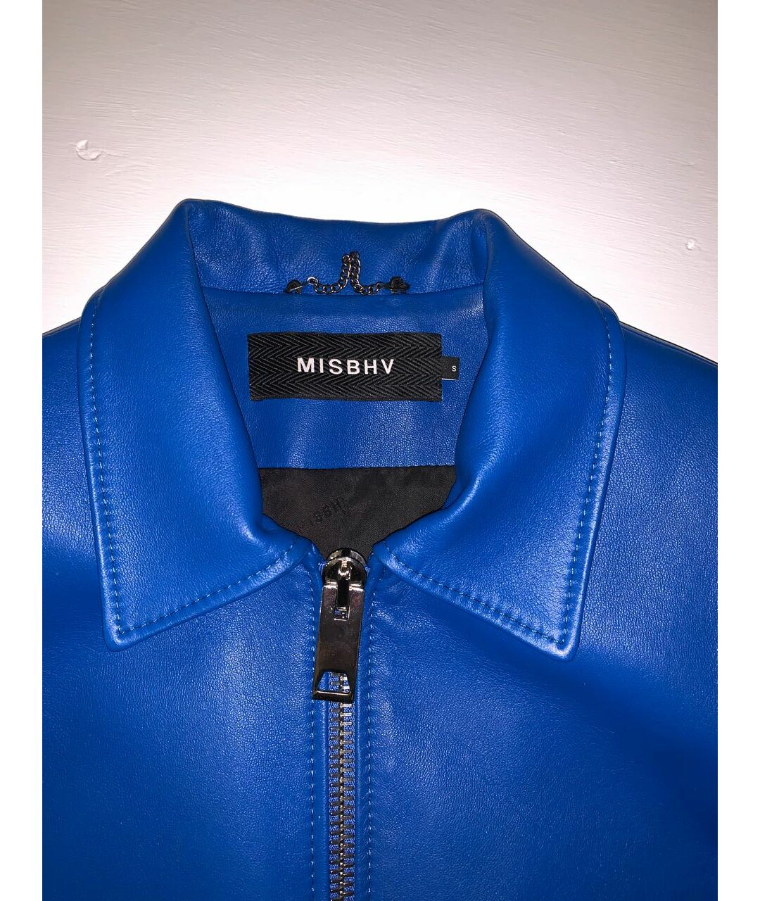 MISBHV Синяя кожаная куртка, фото 4