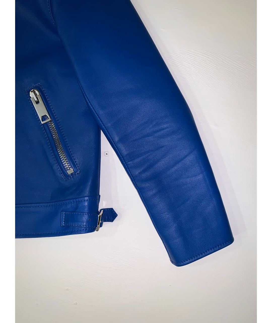 MISBHV Синяя кожаная куртка, фото 7