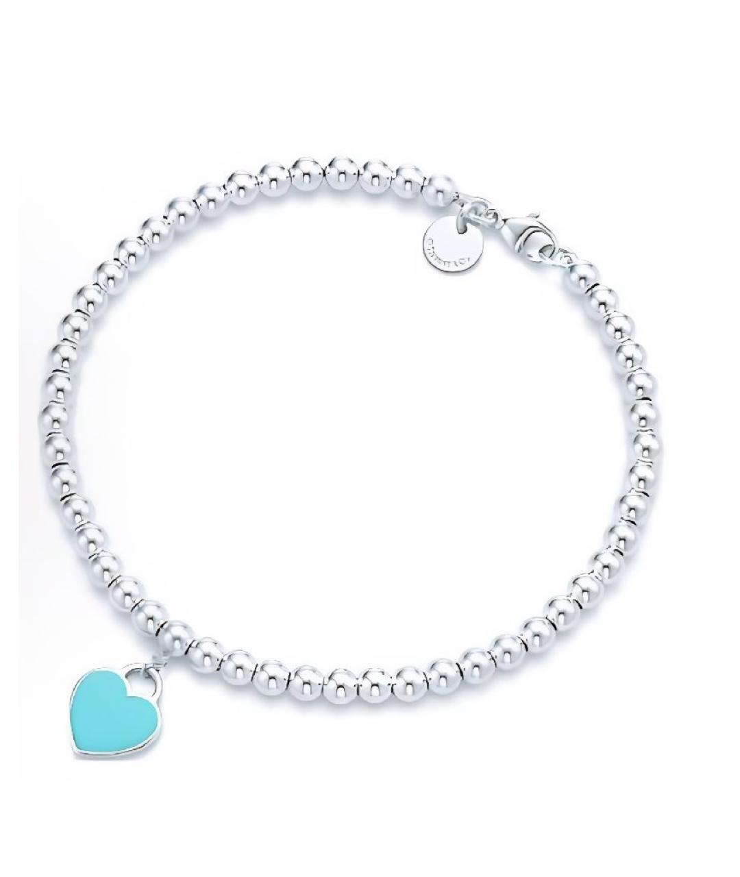 TIFFANY&CO Бирюзовый серебряный браслет, фото 2
