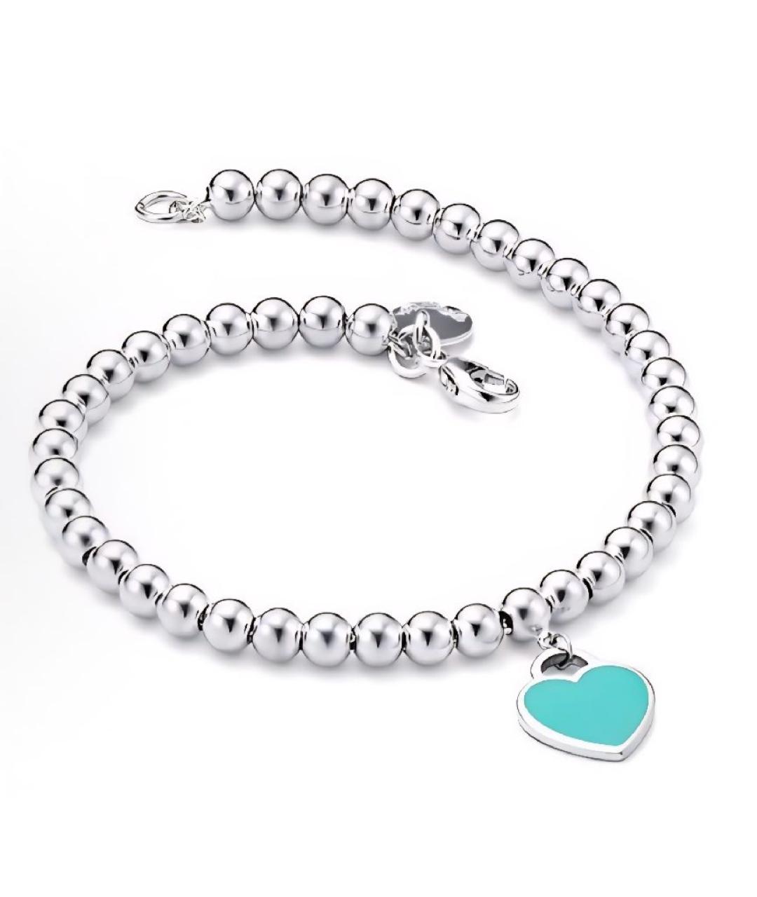 TIFFANY&CO Бирюзовый серебряный браслет, фото 7