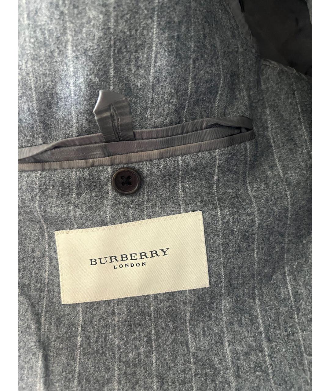 BURBERRY Антрацитовый шерстяной пиджак, фото 3