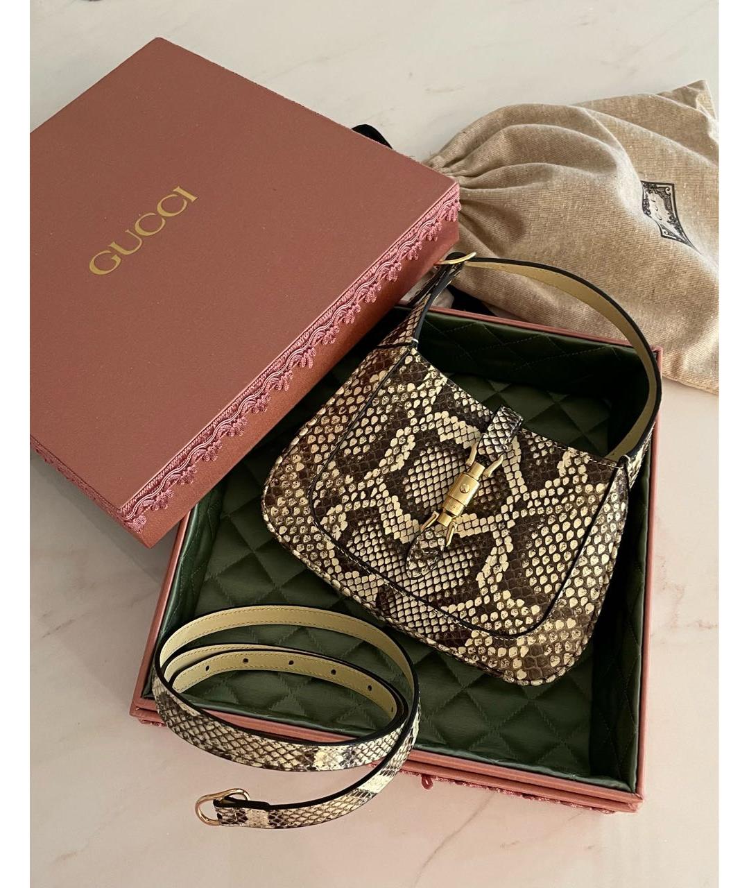 GUCCI Мульти сумка через плечо из экзотической кожи, фото 6