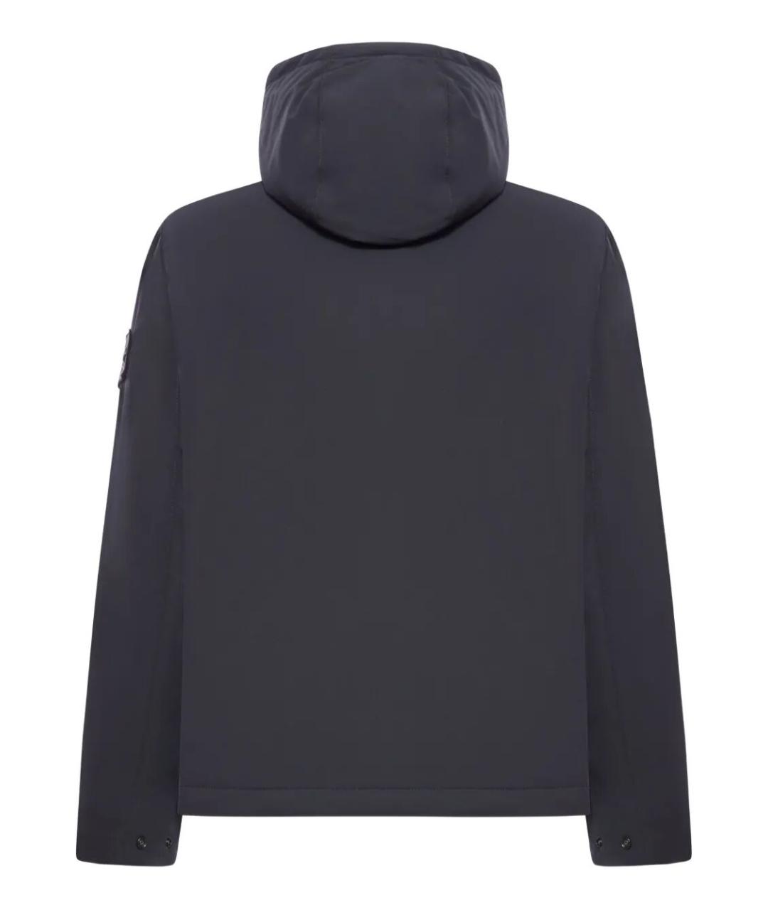 STONE ISLAND Черная полиэстеровая куртка, фото 2