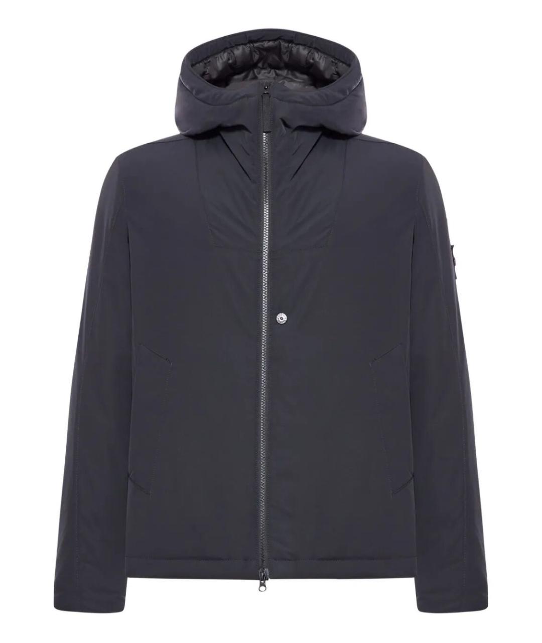 STONE ISLAND Черная полиэстеровая куртка, фото 1