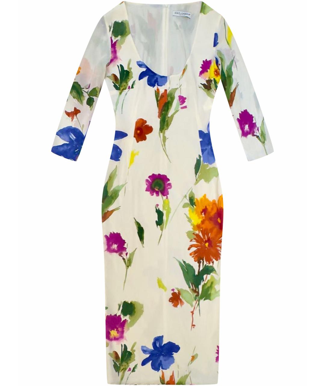 DOLCE&GABBANA Шелковое коктейльное платье, фото 1
