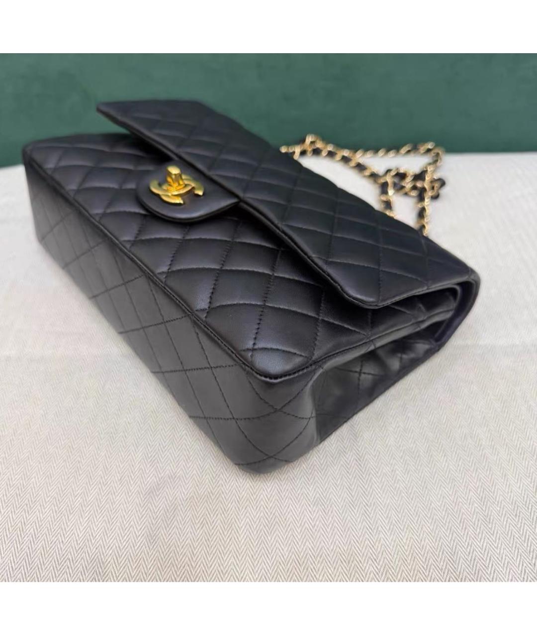 CHANEL Черная кожаная сумка тоут, фото 6