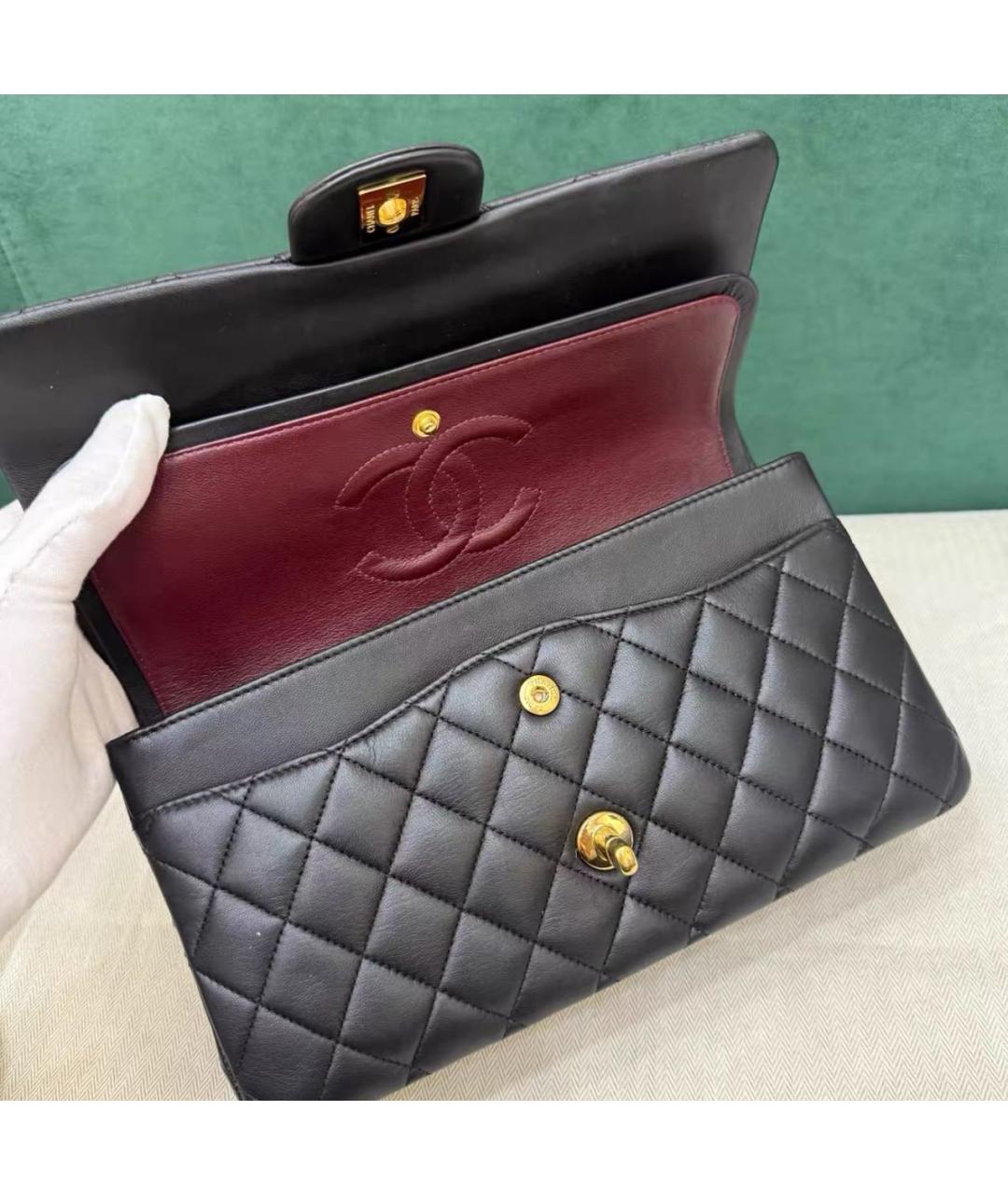 CHANEL Черная кожаная сумка тоут, фото 7