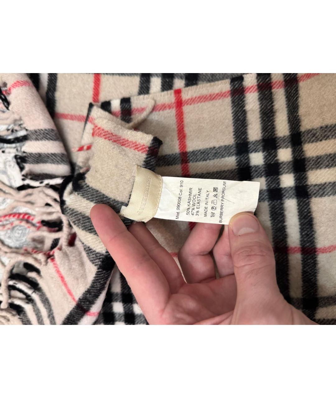 BURBERRY Кашемировый шарф, фото 3