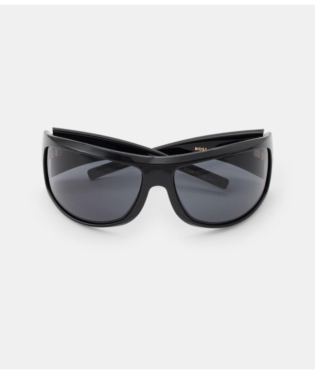 HUGO BOSS Черные пластиковые солнцезащитные очки, фото 8