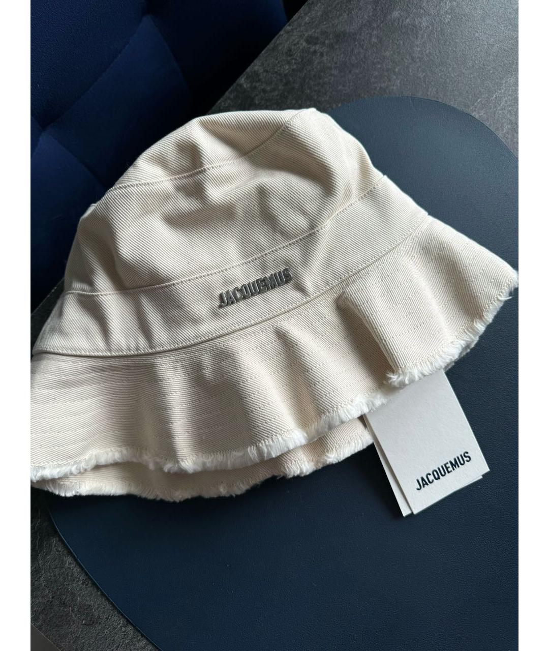 JACQUEMUS Бежевая хлопковая панама, фото 3