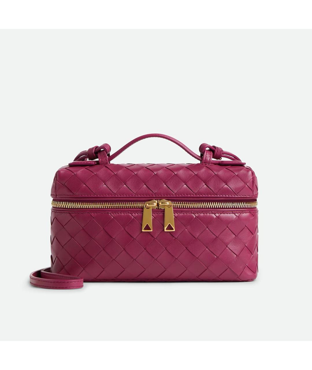 BOTTEGA VENETA Красная кожаная сумка через плечо, фото 4