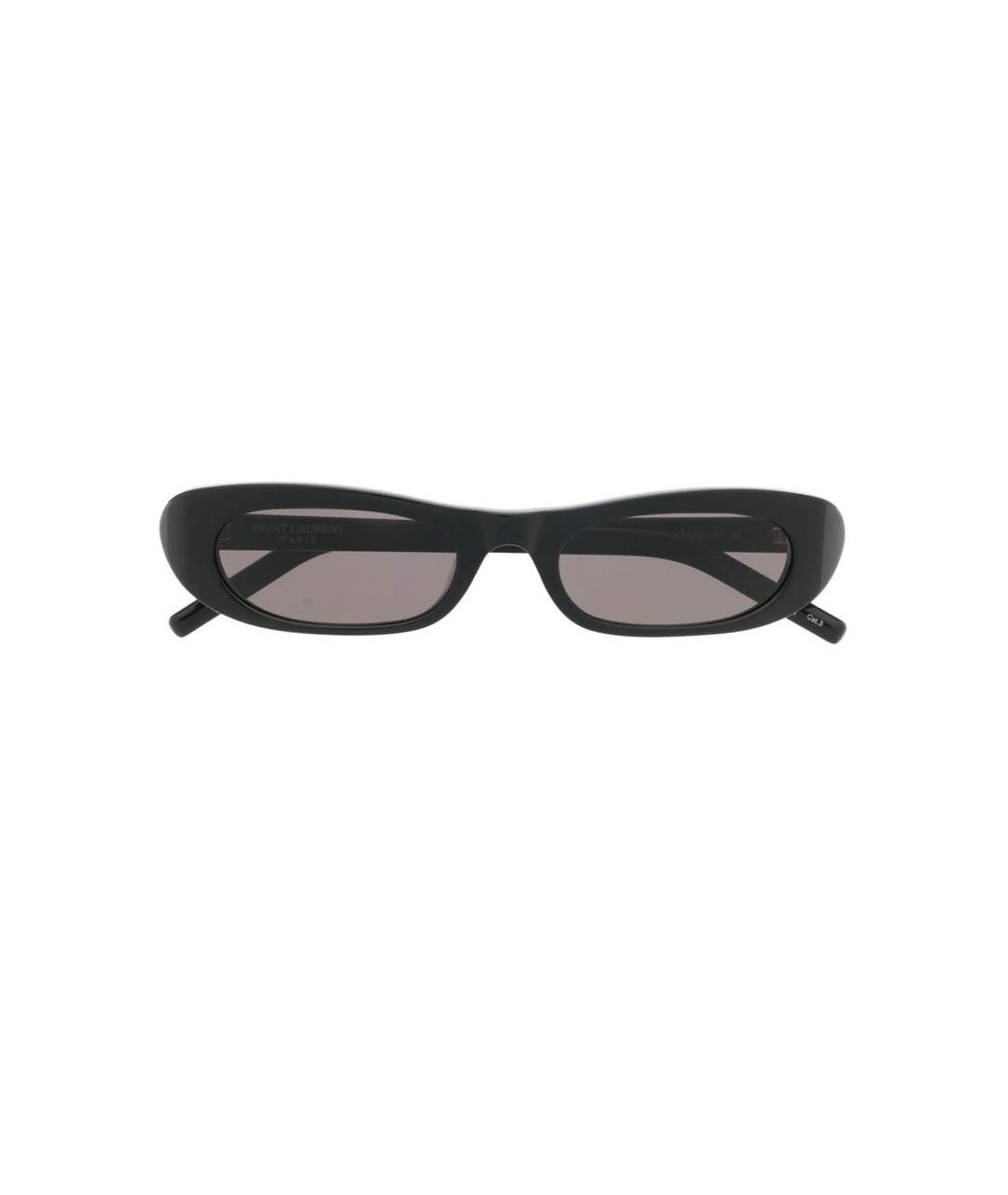 SAINT LAURENT Черные пластиковые солнцезащитные очки, фото 3
