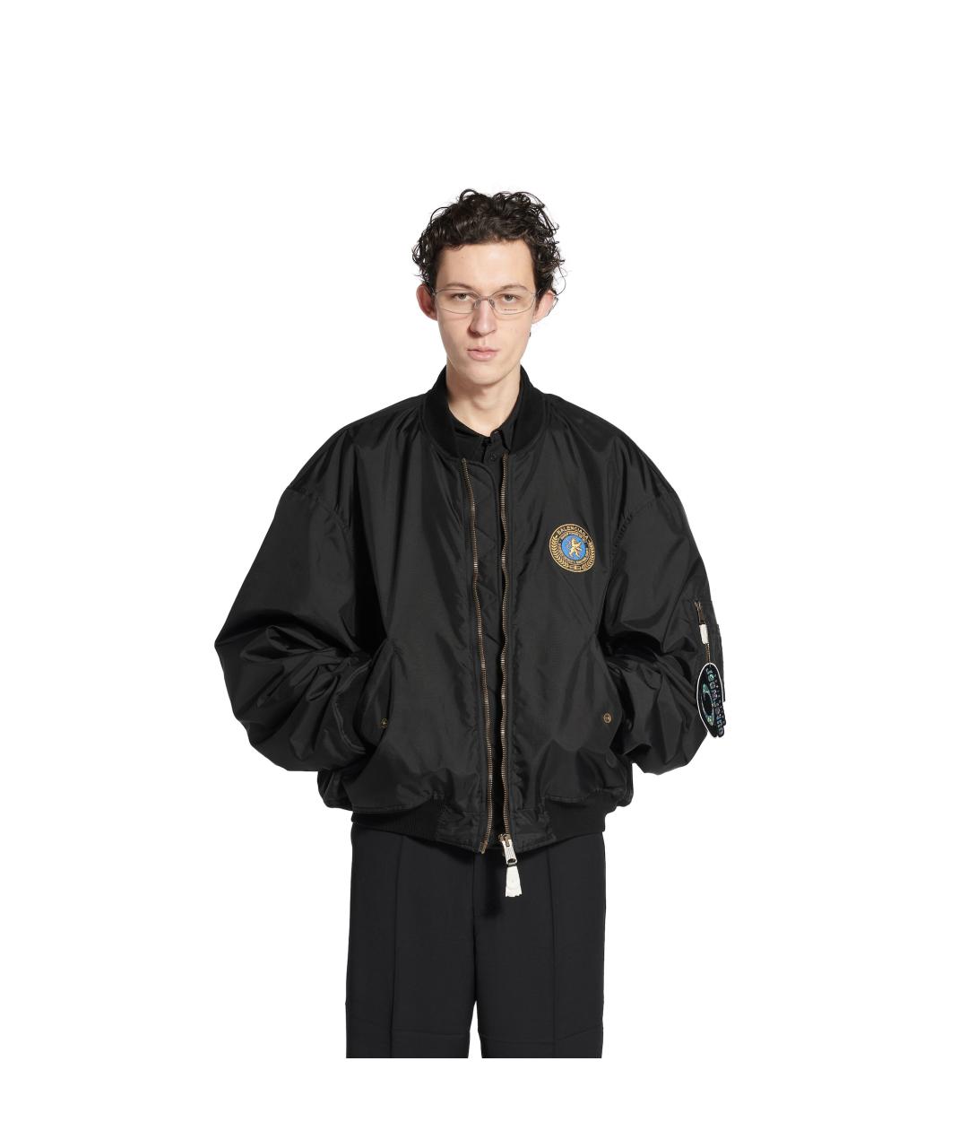 BALENCIAGA Черная полиамидовая куртка, фото 2