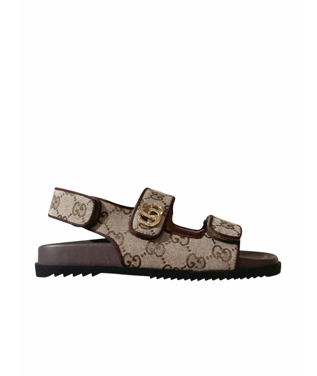 GUCCI Бежевые сандалии, фото 1
