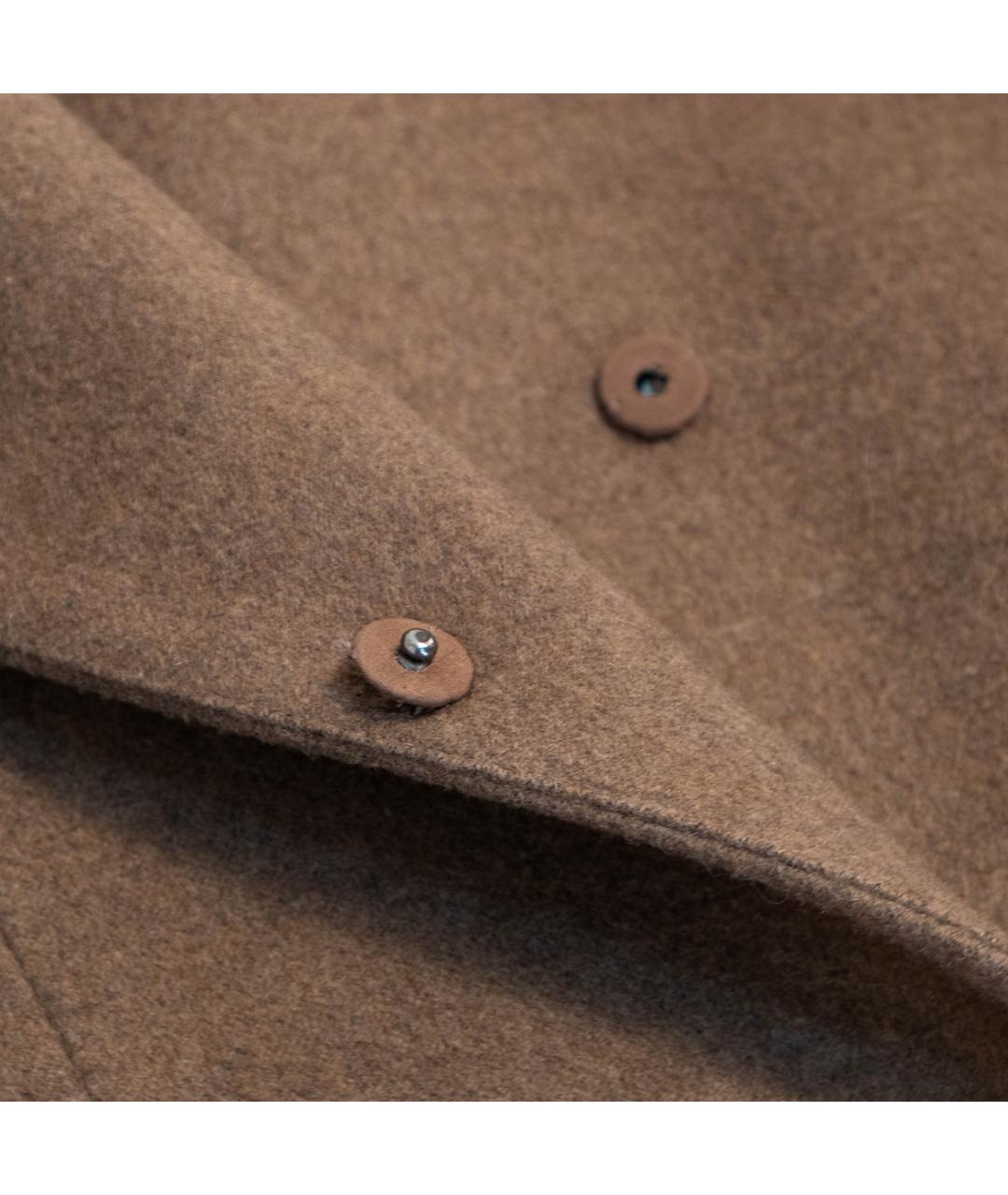 BRUNELLO CUCINELLI Коричневое шерстяное пальто, фото 4
