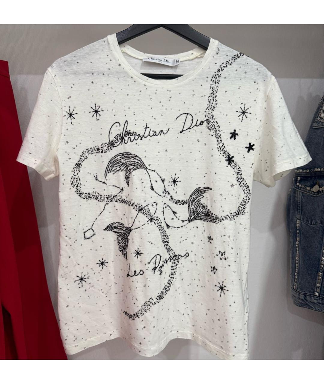 CHRISTIAN DIOR Хлопковая футболка, фото 9