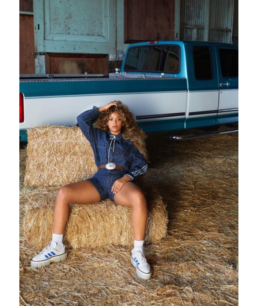 ADIDAS Темно-синие хлопковые шорты, фото 2