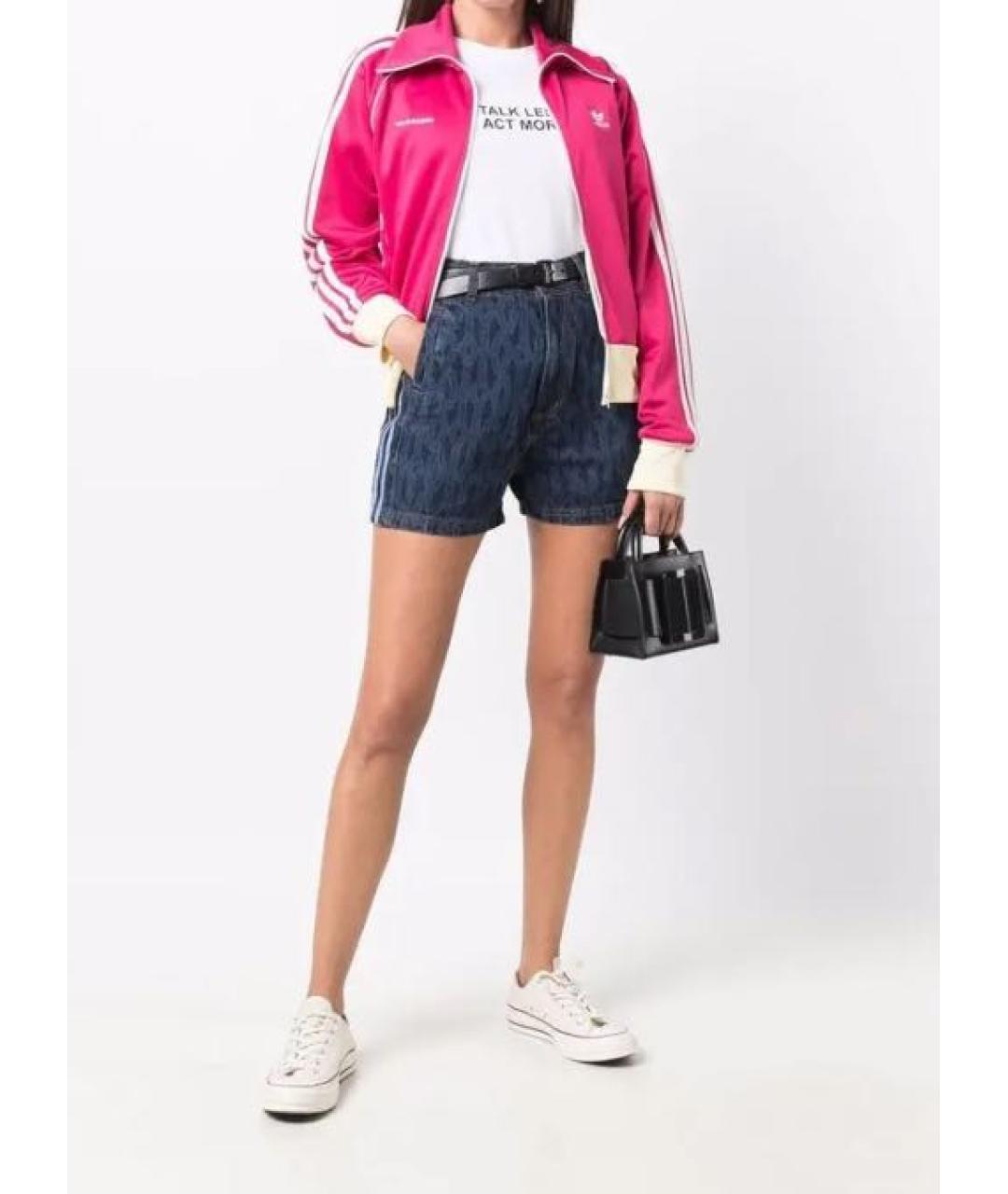 ADIDAS Темно-синие хлопковые шорты, фото 3