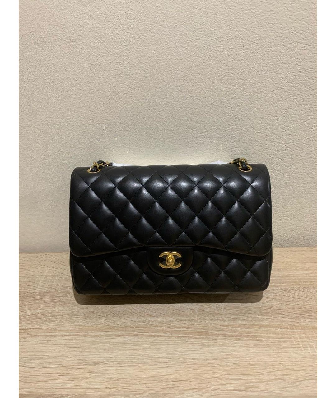CHANEL Черная кожаная сумка через плечо, фото 9