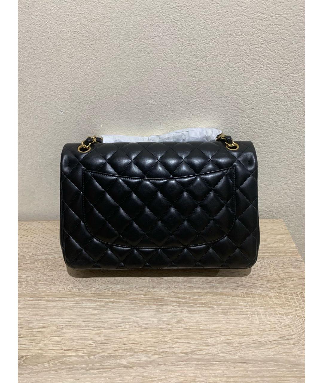 CHANEL Черная кожаная сумка через плечо, фото 3