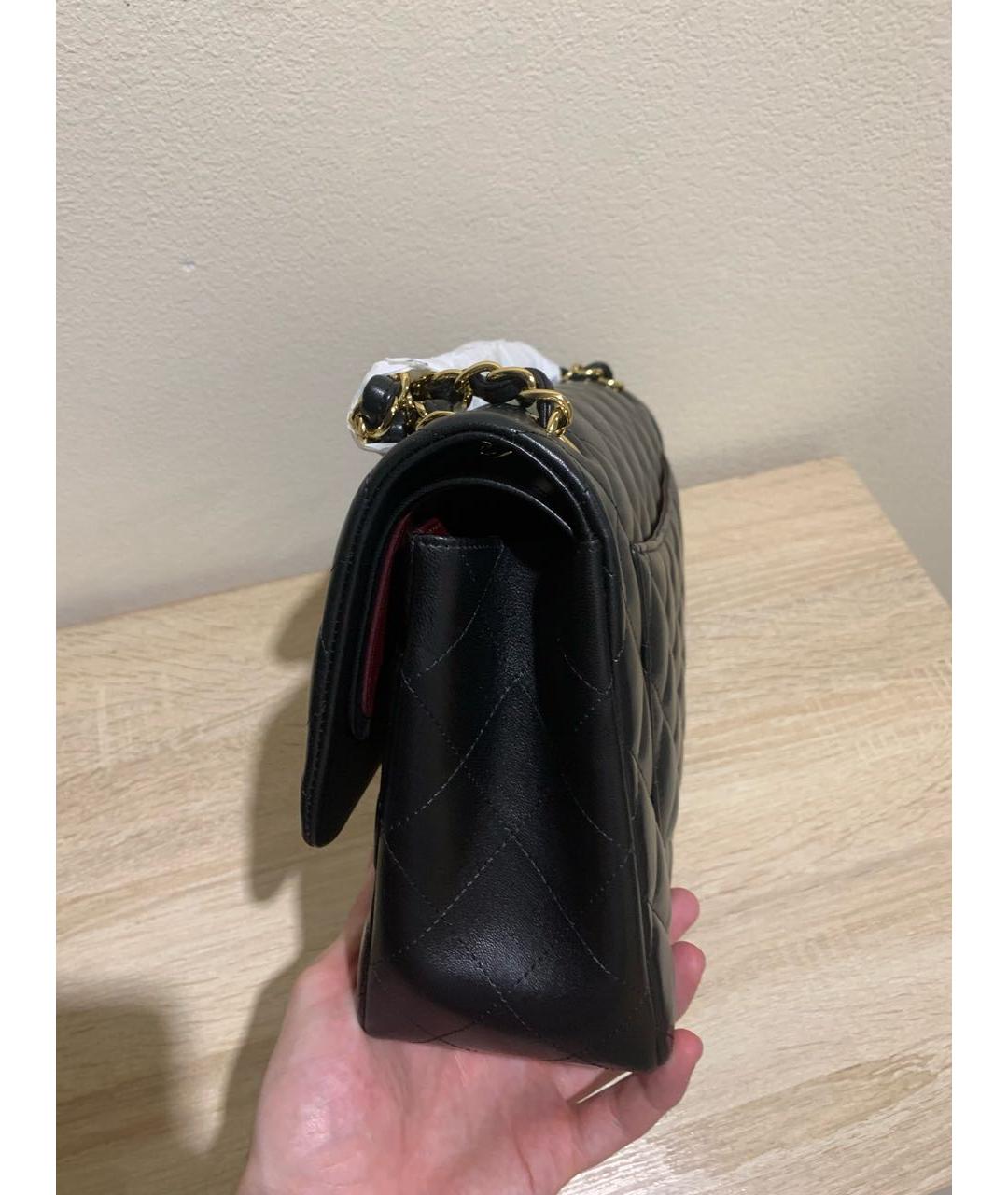 CHANEL Черная кожаная сумка через плечо, фото 2