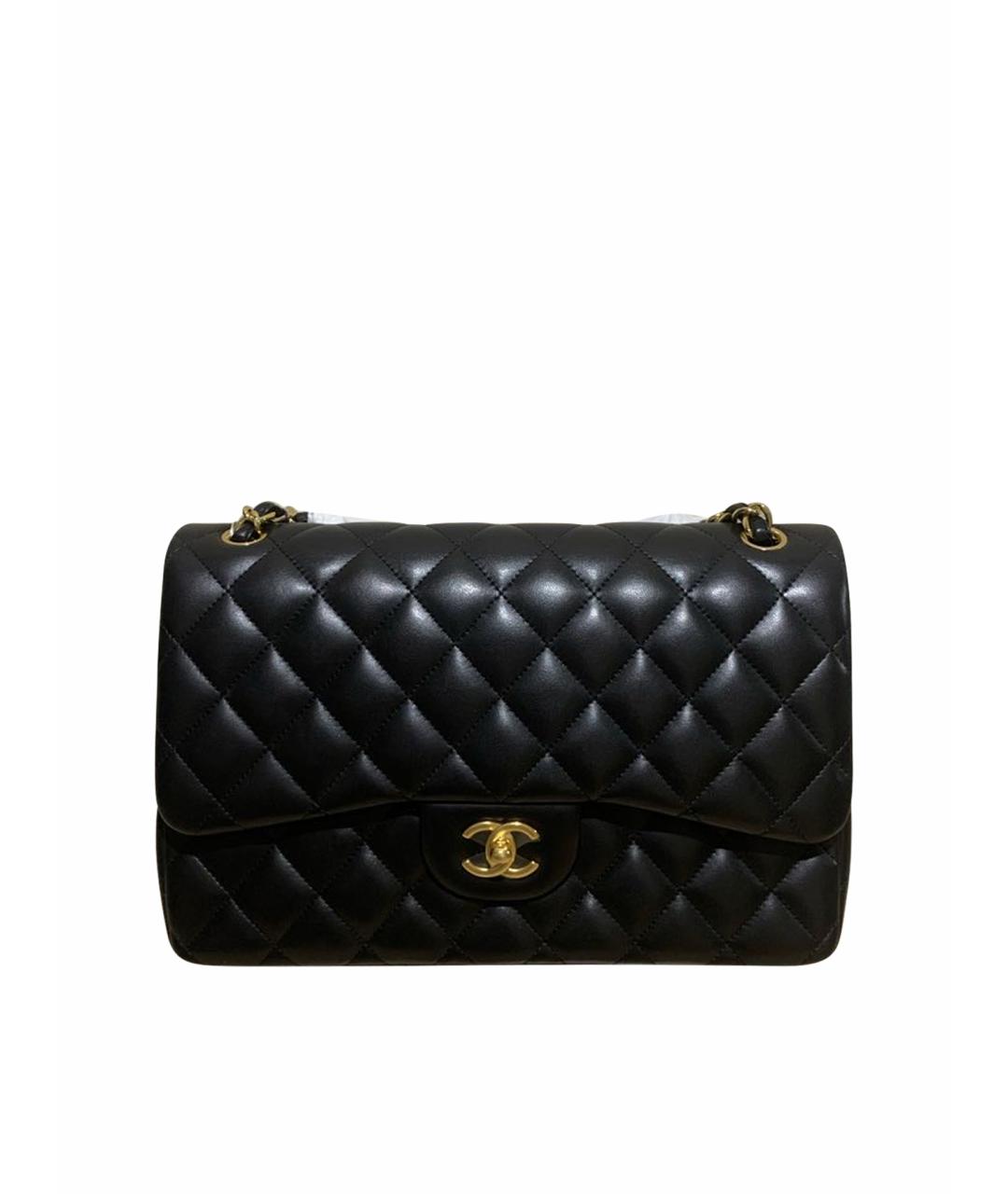CHANEL Черная кожаная сумка через плечо, фото 1