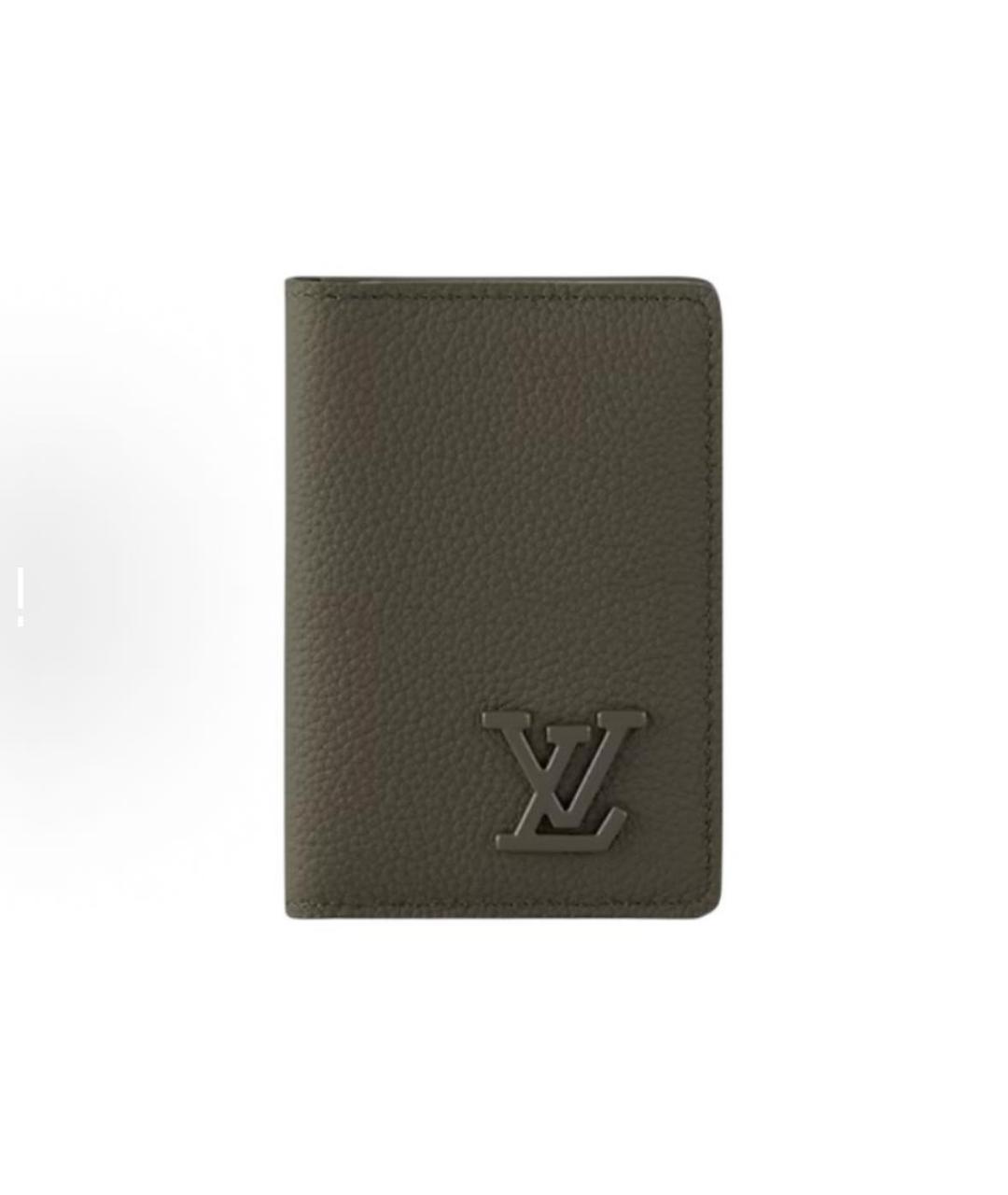 LOUIS VUITTON Зеленый кошелек, фото 5