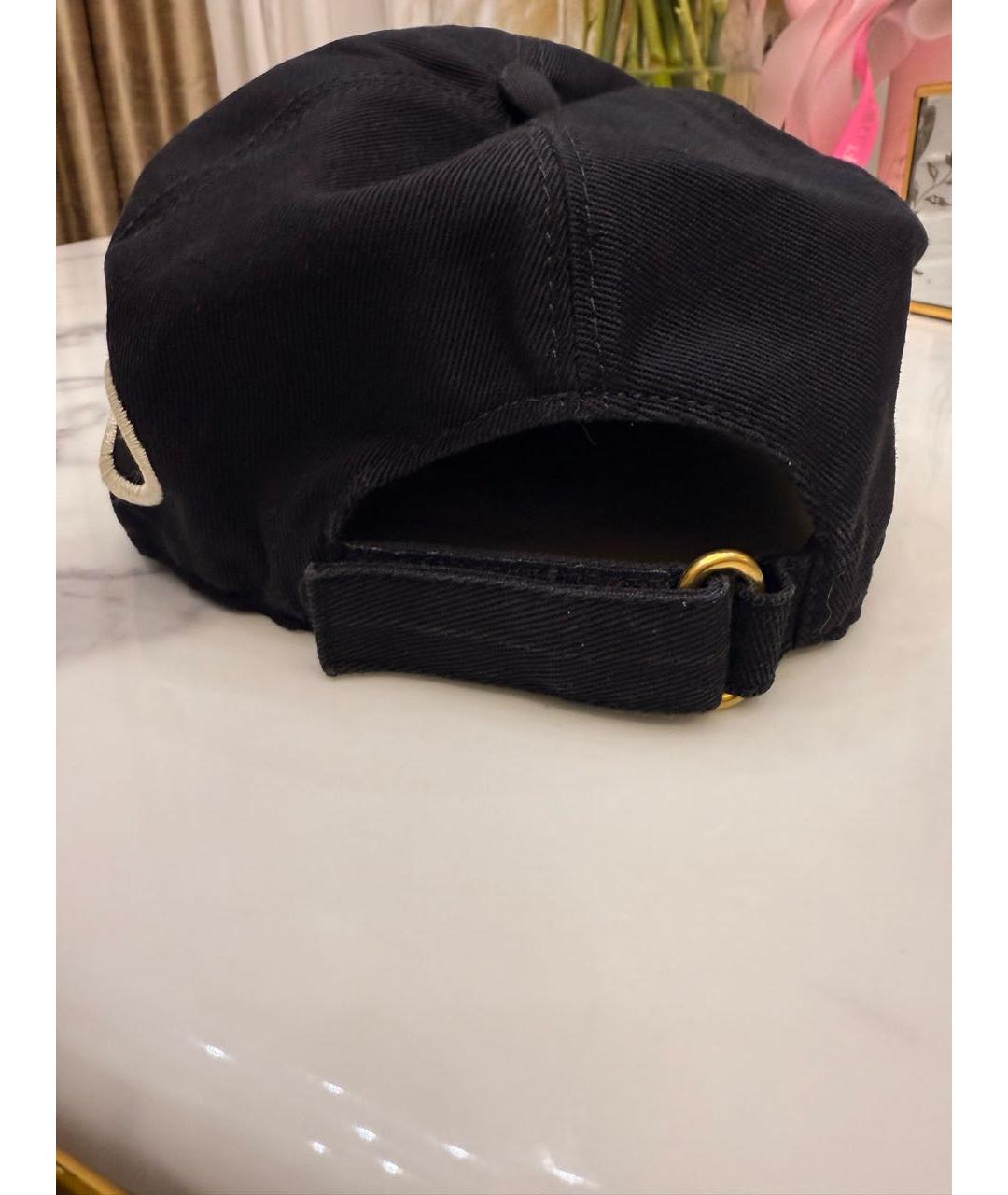 GUCCI Черная хлопковая кепка, фото 5