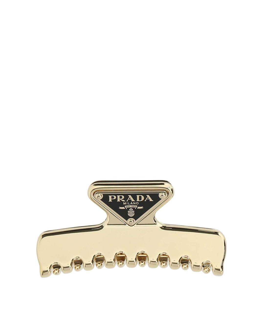 PRADA Золотая заколка, фото 1