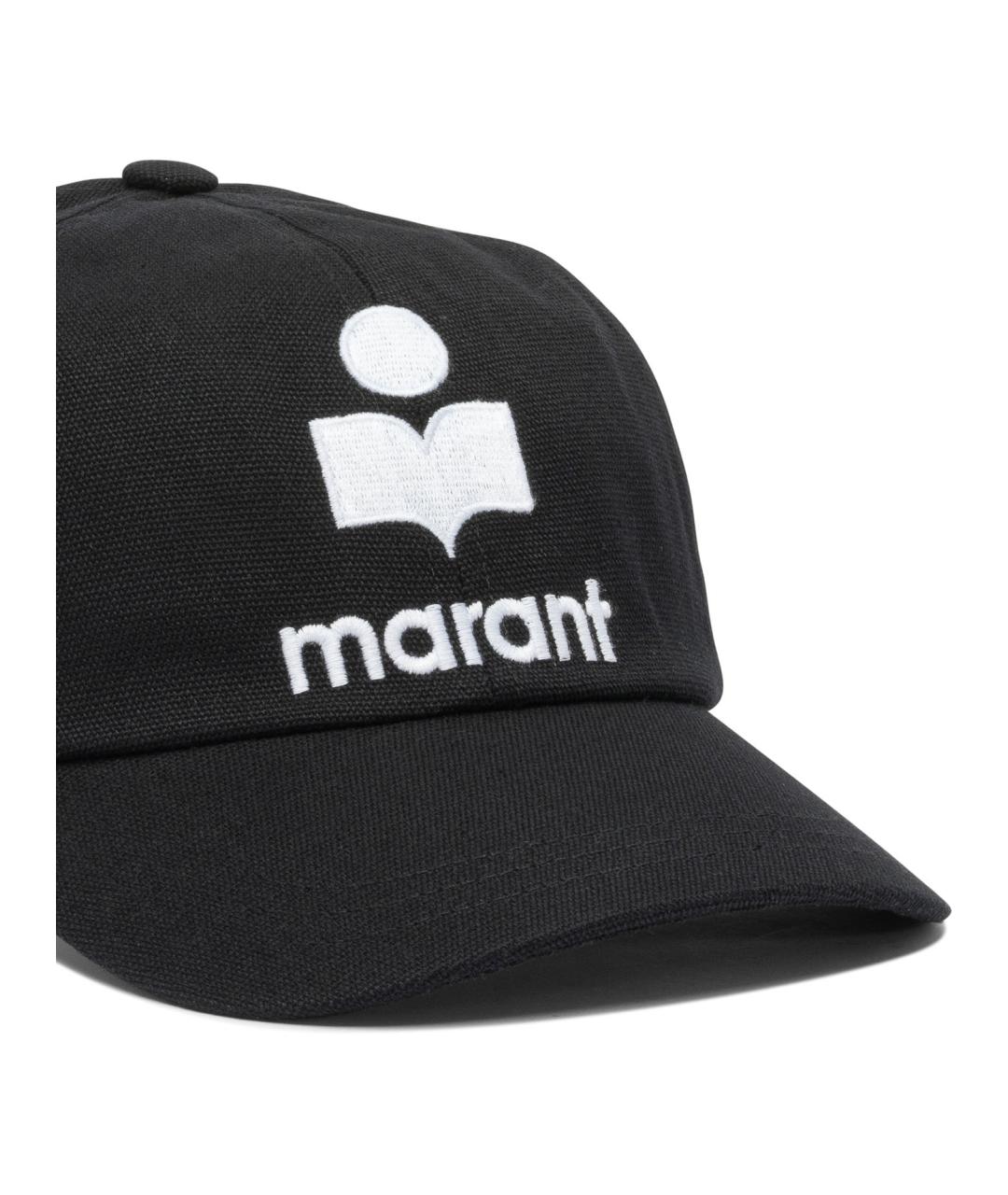 ISABEL MARANT Черная хлопковая кепка, фото 4