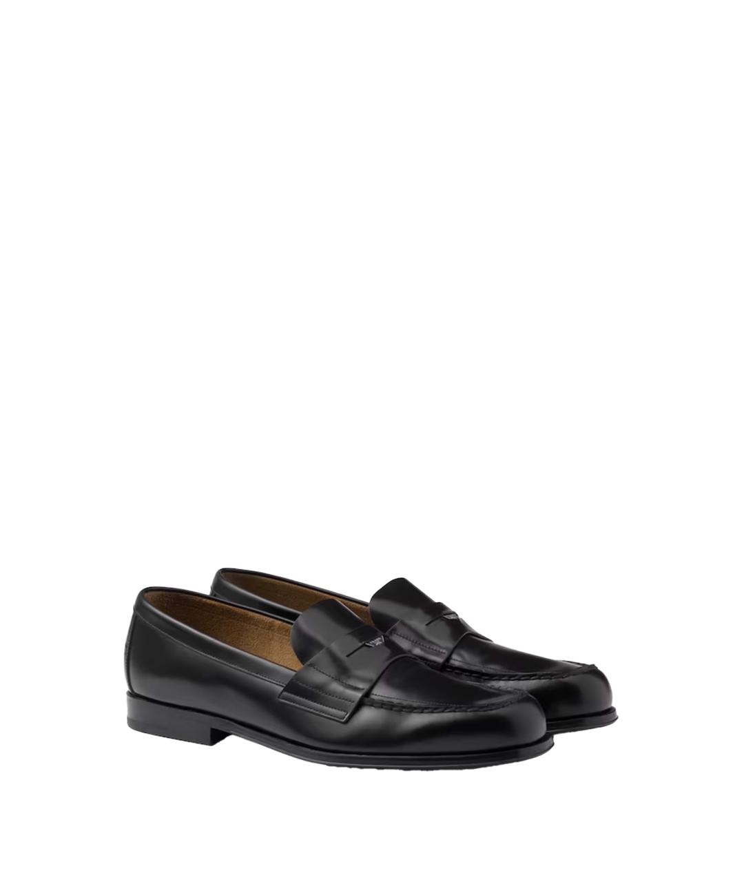 PRADA Черные кожаные лоферы, фото 2