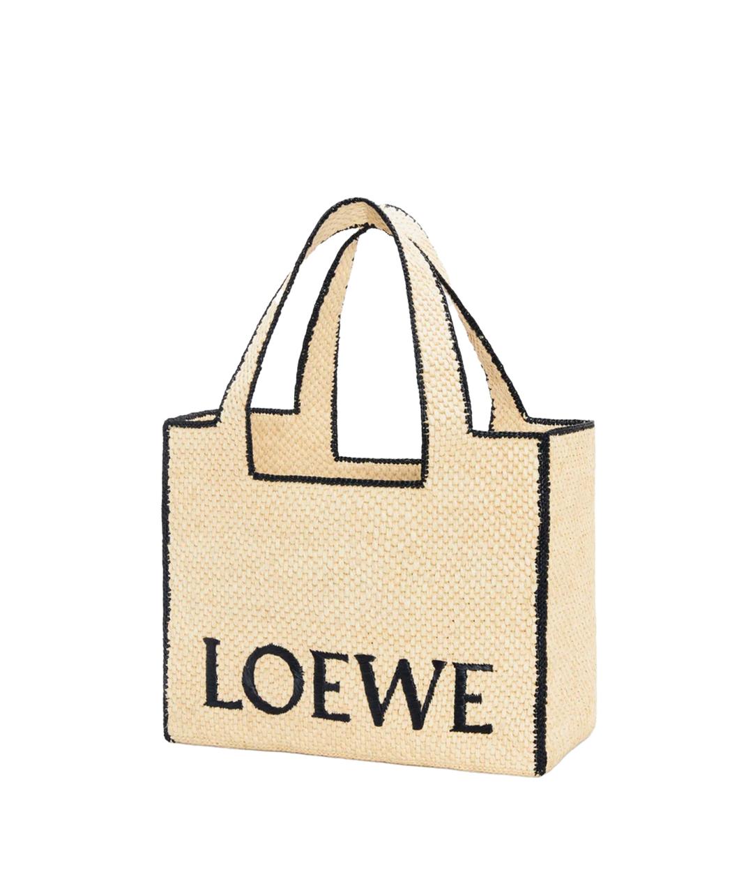 LOEWE Бежевая сумка тоут, фото 2