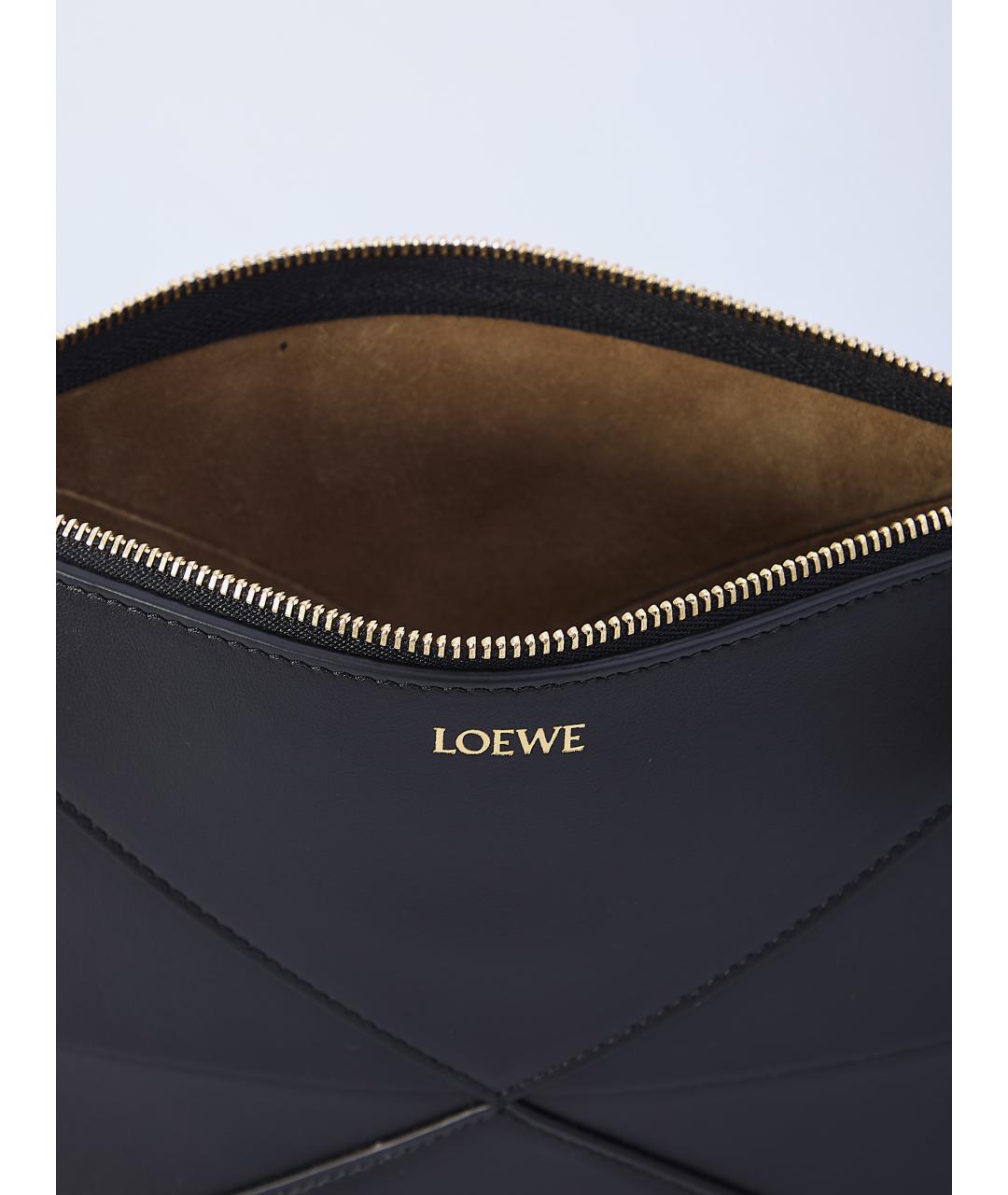 LOEWE Черная кожаная сумка через плечо, фото 5