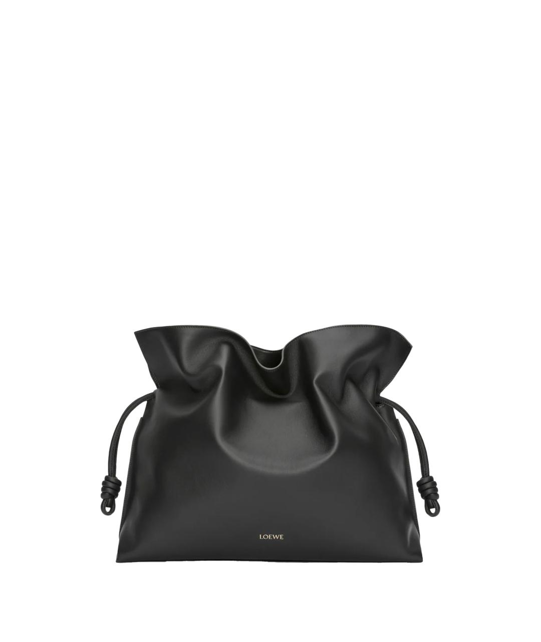 LOEWE Черная кожаная сумка тоут, фото 1
