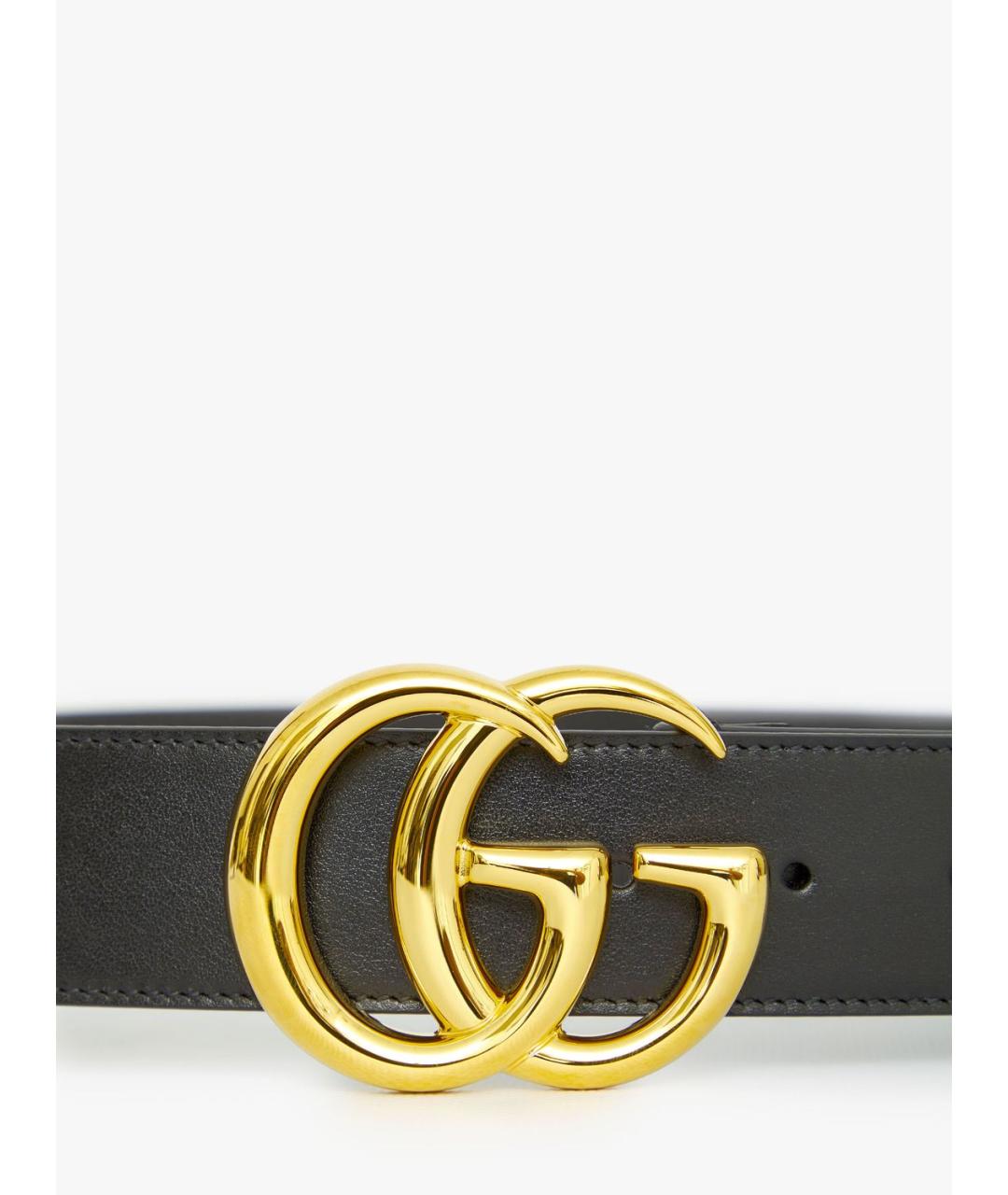 GUCCI Черный кожаный ремень, фото 4