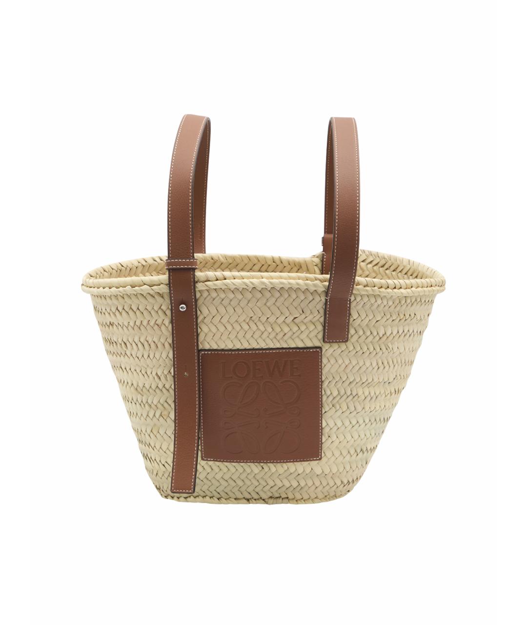 LOEWE Бежевая сумка тоут, фото 1