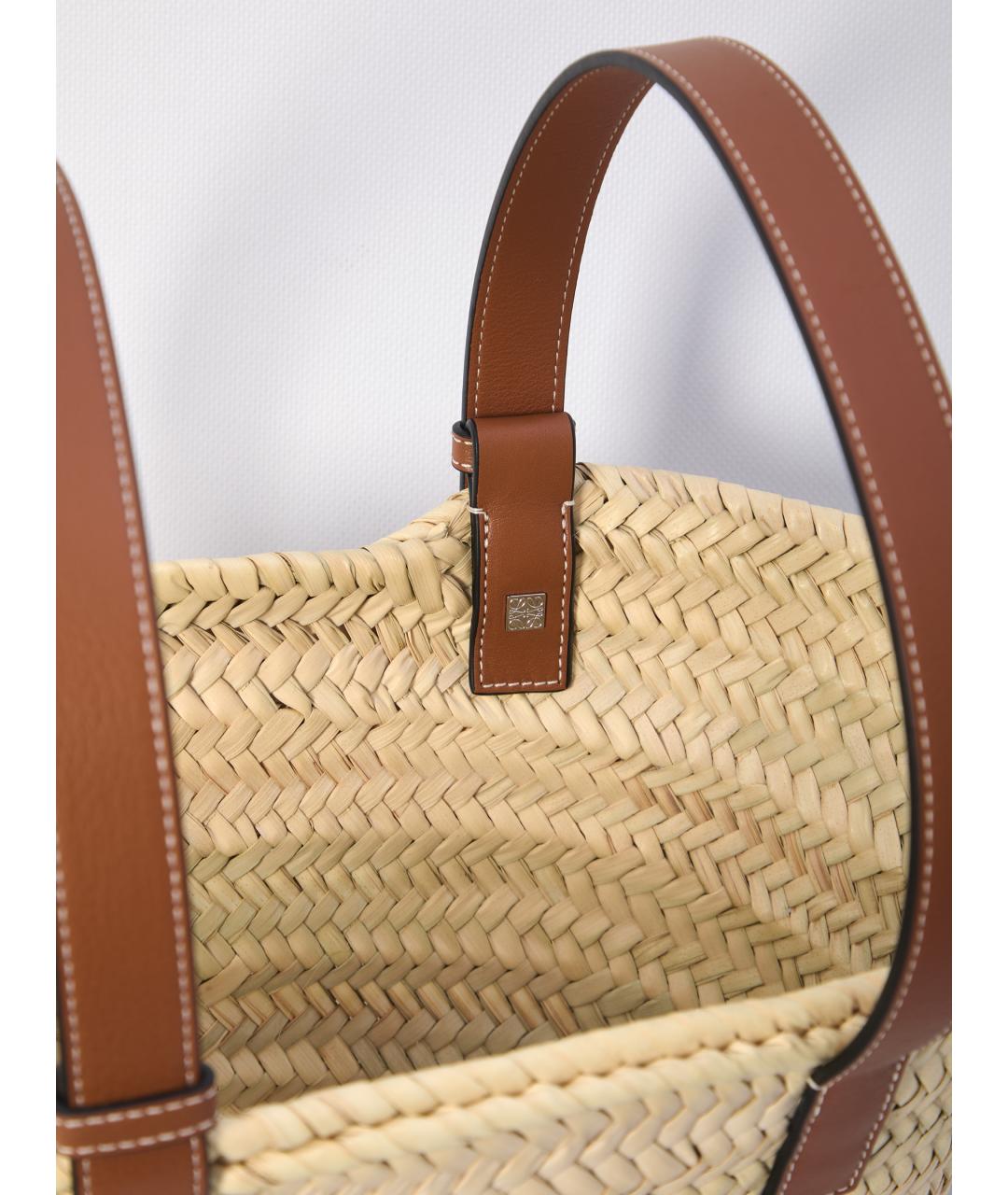 LOEWE Бежевая сумка тоут, фото 4