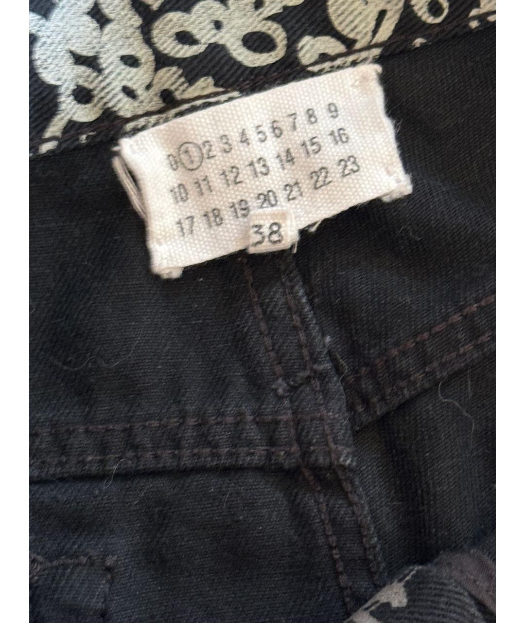 MAISON MARGIELA Черные хлопковые джинсы, фото 2