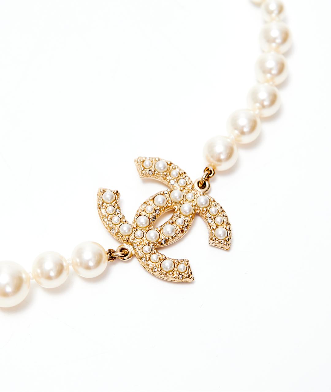 CHANEL Золотое жемчужное колье, фото 2