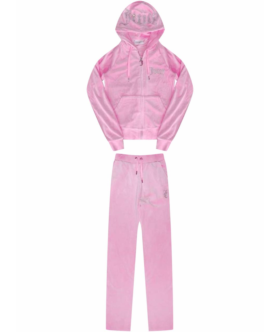 JUICY COUTURE Розовый полиэстеровый спортивные костюмы, фото 1