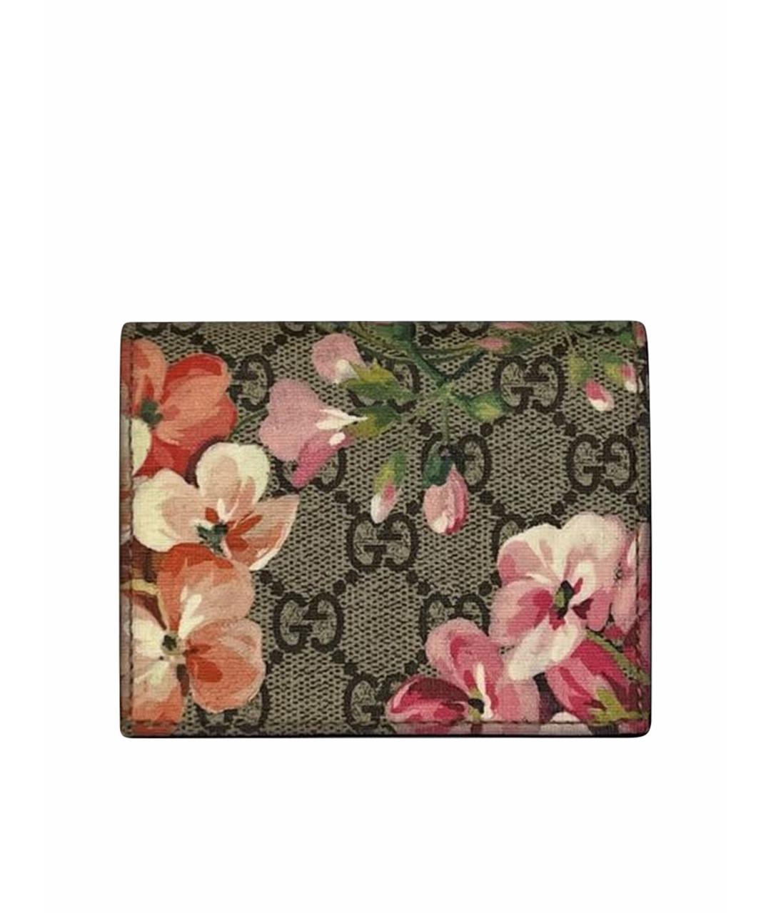 GUCCI Бежевый кожаный кошелек, фото 1