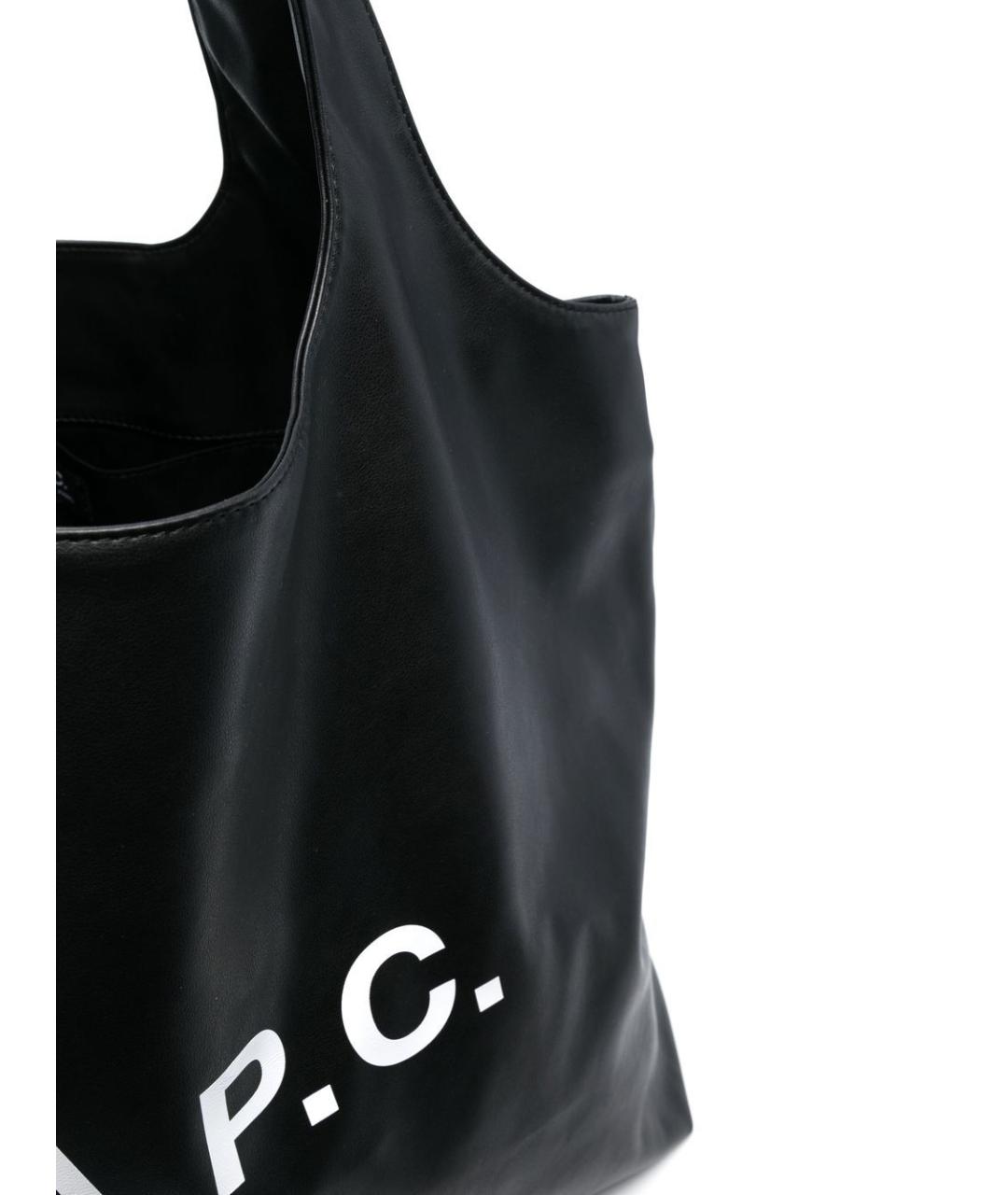 A.P.C. Черная сумка тоут, фото 3