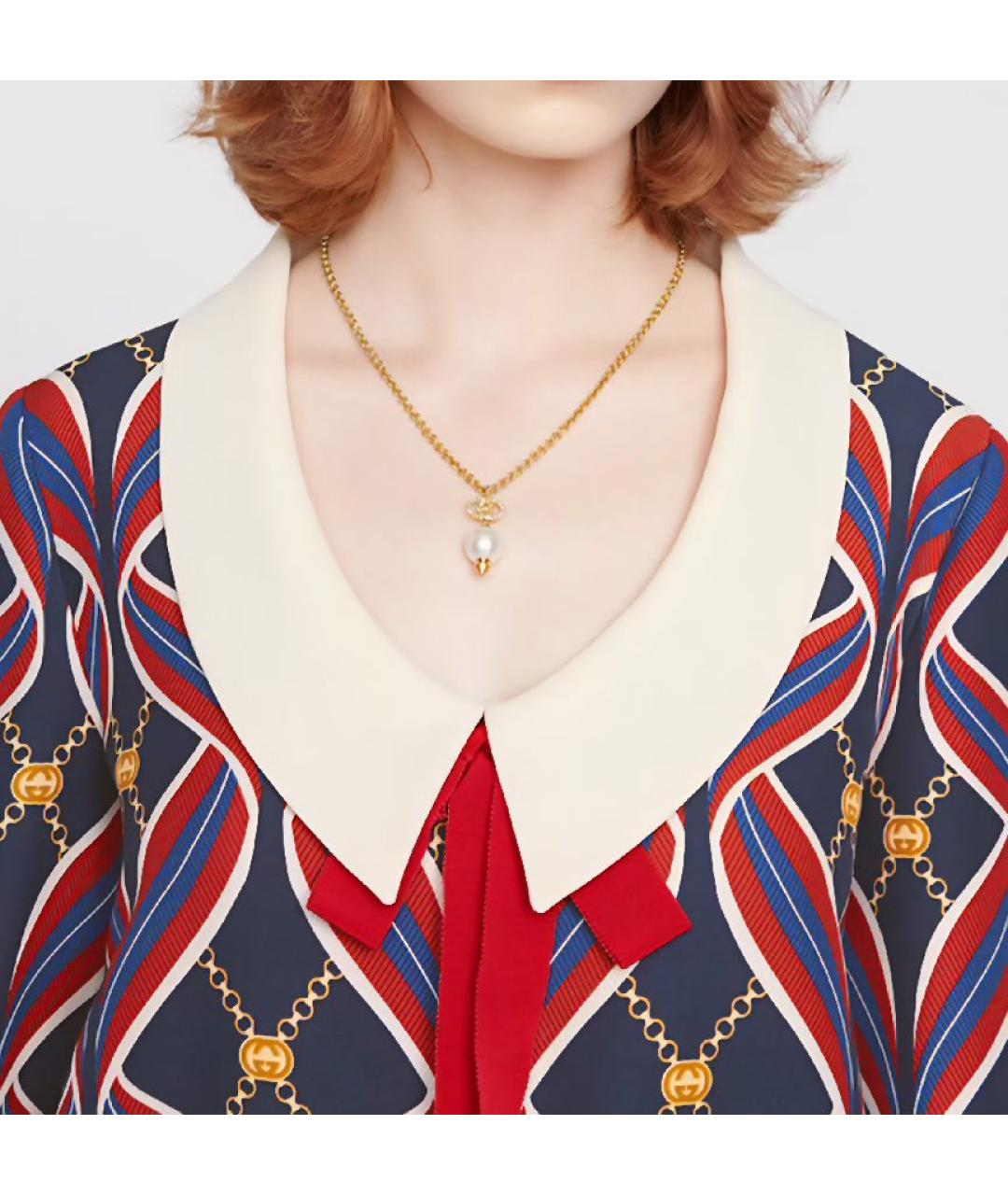 GUCCI Золотая металлическая подвеска, фото 3