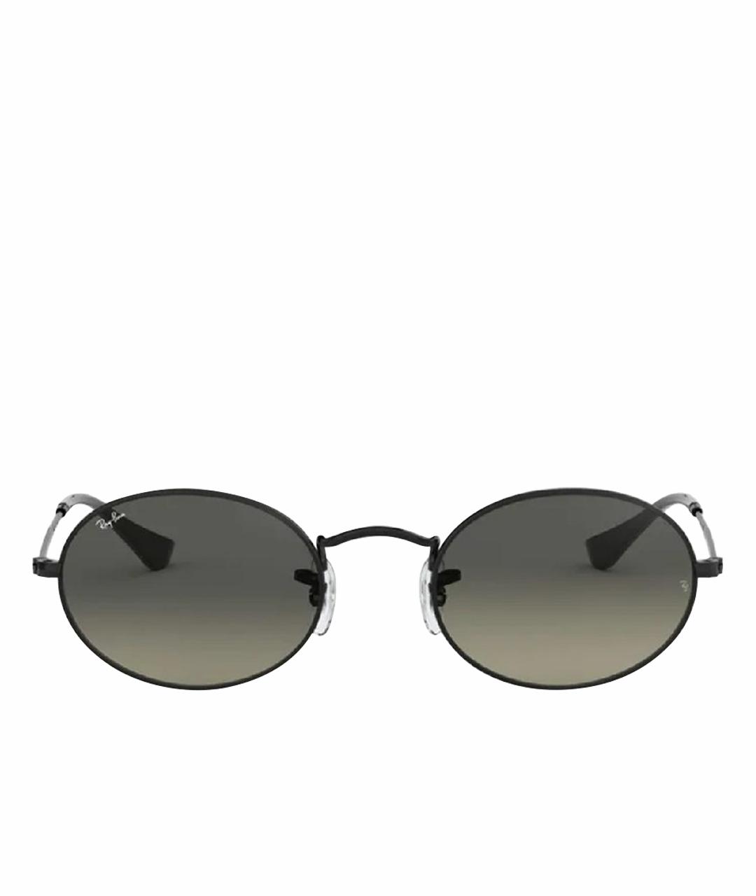 RAY BAN Черные металлические солнцезащитные очки, фото 1