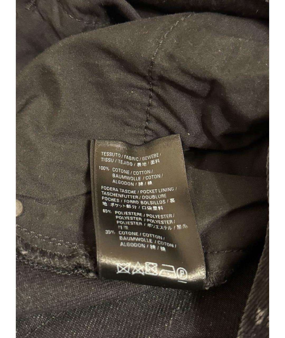 BALENCIAGA Антрацитовые хлопковые прямые джинсы, фото 5