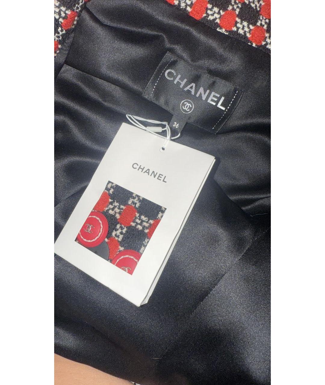 CHANEL Красное шерстяное пальто, фото 7